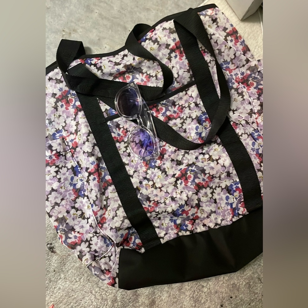 Floral Print Tote Bag
